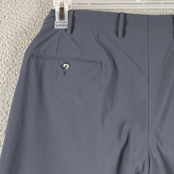 Zanella Active Devon Dress Pants Mens 36x28 Gray/Navy Performance Wool Blend - Picture 14 of 15